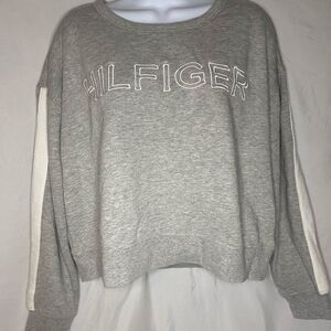 Tommy Hilfiger Gray Logo Sweatshirt Size L
